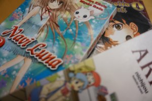 Mangakirjoja saa nykyisin Suomessakin paitsi kirjastoista myös kaupoista. 