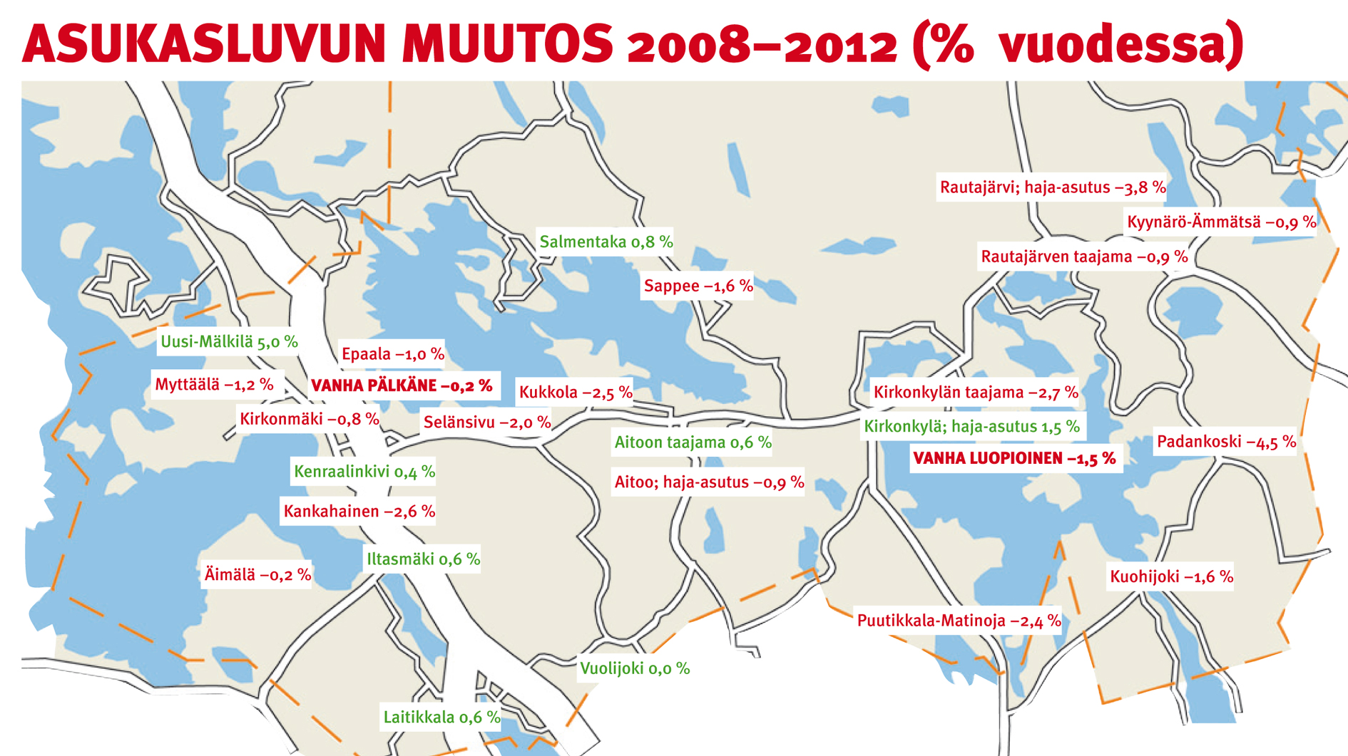 Kylät kuihtuvat, taajamat odottavat parempia aikoja - Sydän-Hämeen Lehti