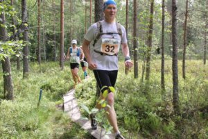 Marko Martikainen sinnitteli Sappee Trail Runin kuninkuusmatkan eli 55 kilometrin polkujuoksun.