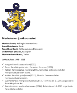 Puolustusministeri Jussi Niinistön mukaan Suomen merivoimat ovat hyvässä kunnossa. Lähitulevaisuuden iso investointi on Laivue 2020 -hanke. Kuva kertoo merivoimien nykyiset ja lakkautetut joukko-osastot.