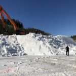 Säilölumivuori valmistuu Sorolassa – eristeet saadaan paikoilleen kuluvan viikon aikana