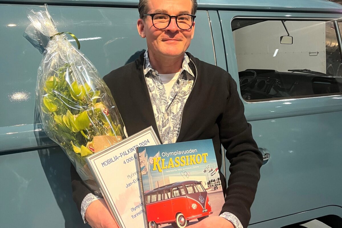 Mobilia-palkinto Jan-Erik Laineelle – olympiavuosi oli tärkeä Suomen autoistumiselle